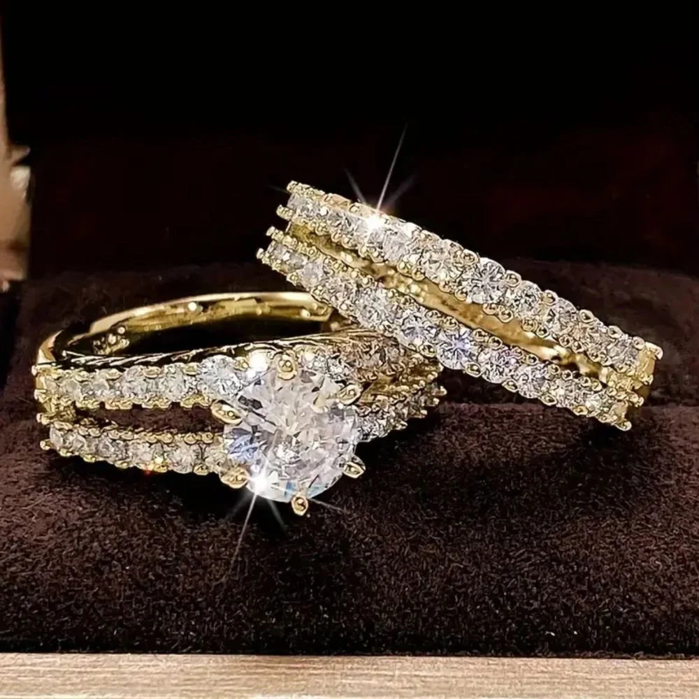 Eternal Radiance Diamond Ring Set