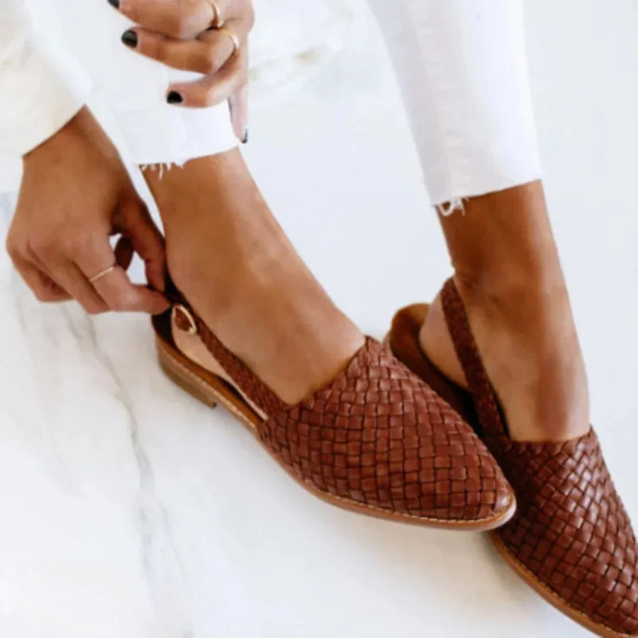 Aurora | Woven Slingback Loafer